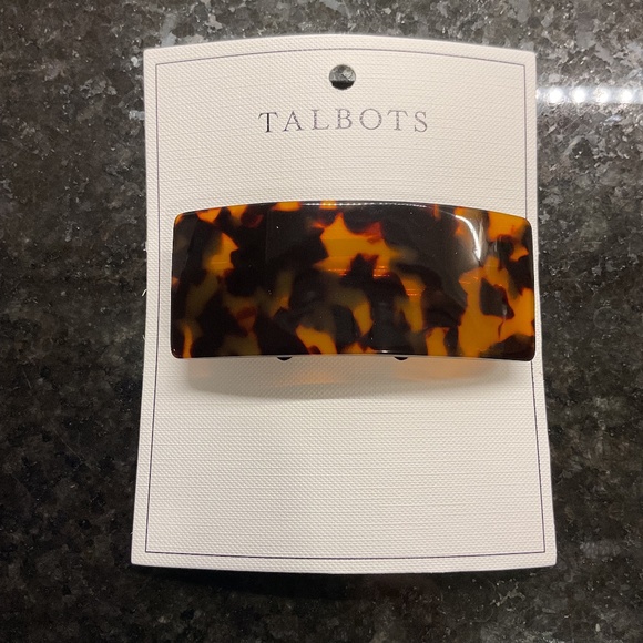 Tortoise Shell Wide Barrette - Picture 1 of 3